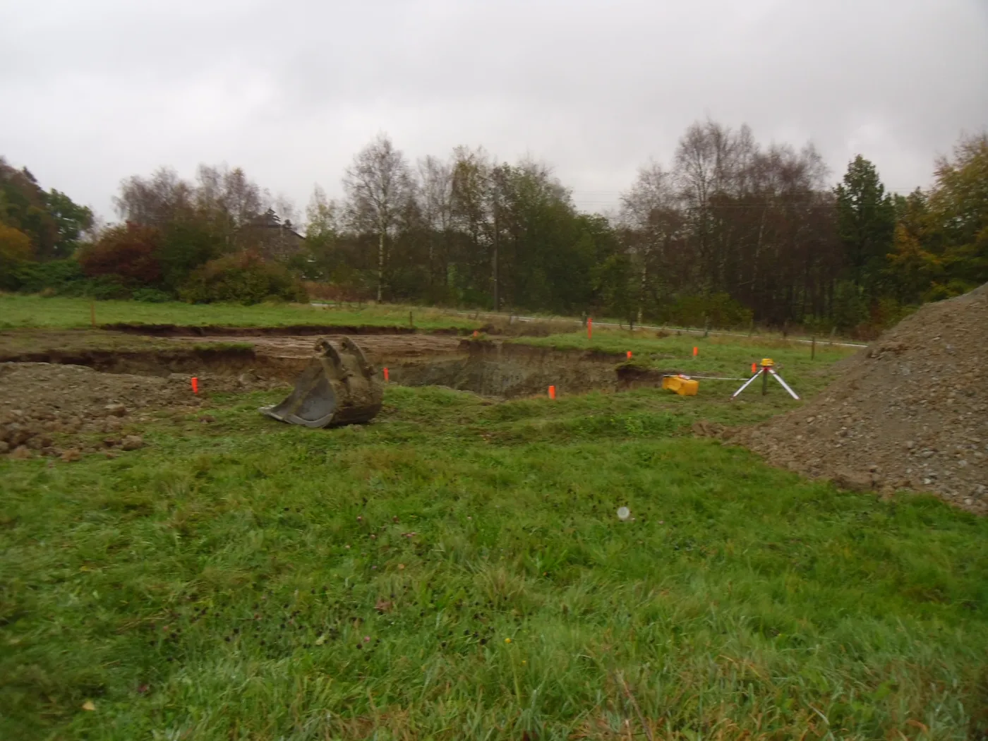 Grondwerk voor de kelder