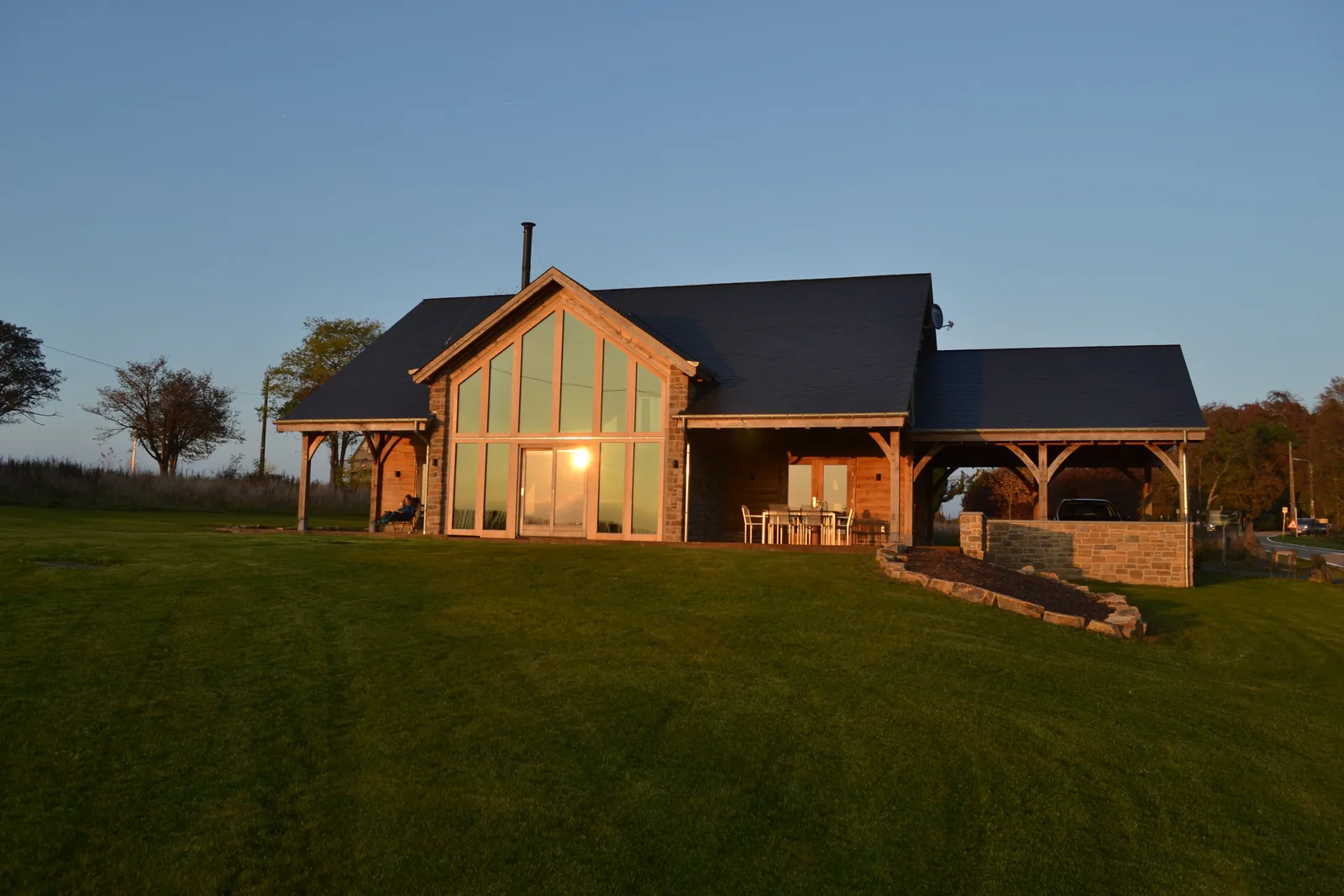 Een eiken landhuis bouwen in de Ardennen