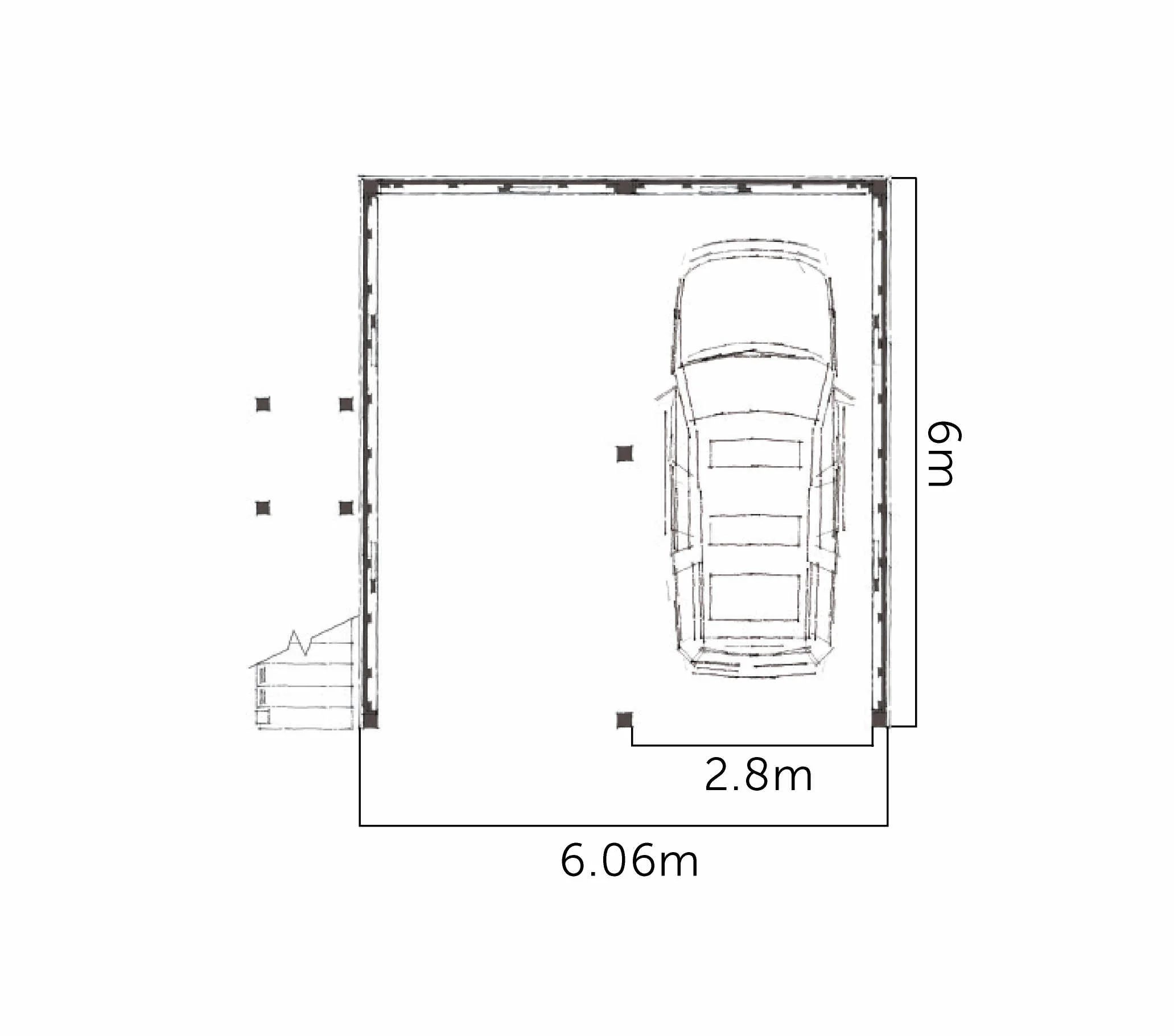 Plattegrond van de Galway, twee vaks
