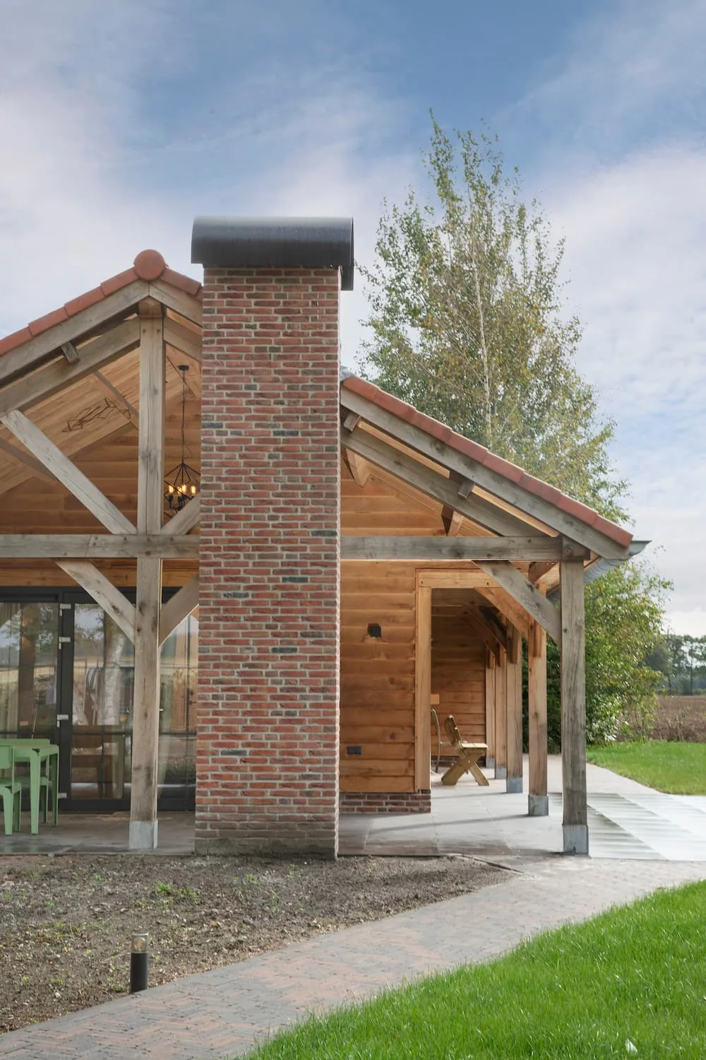 Compacte recreatiewoning in landelijke stijl