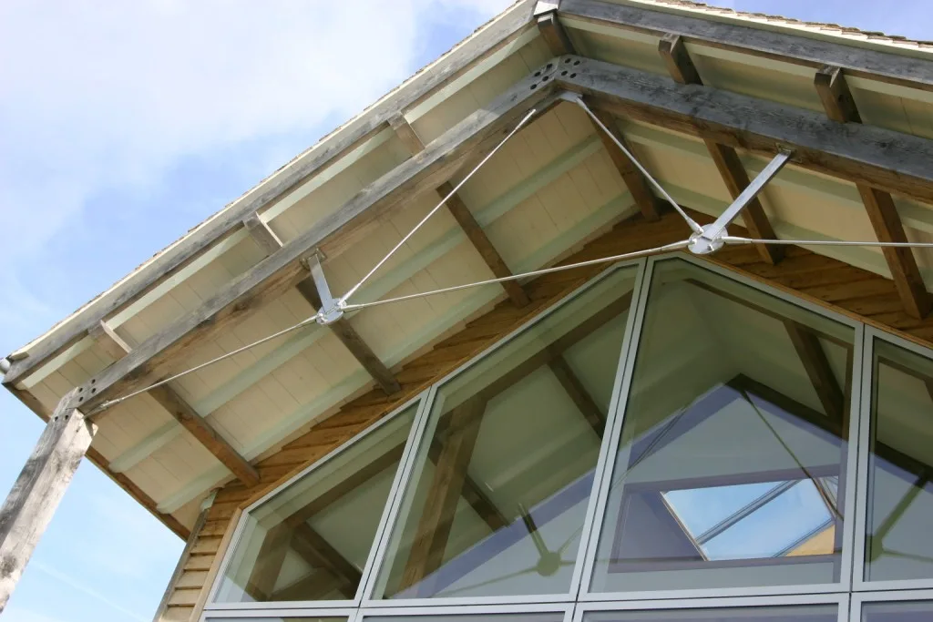 Eiken vakantiewoning met rvs details