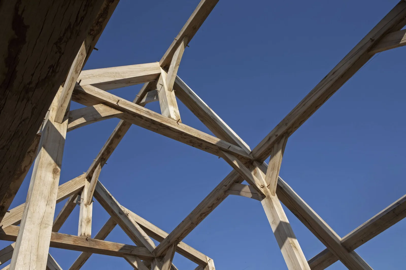 Eiken frame van de boerderij