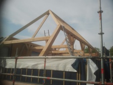 eiken frame voor villa