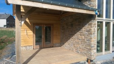 Veranda in eikenhout