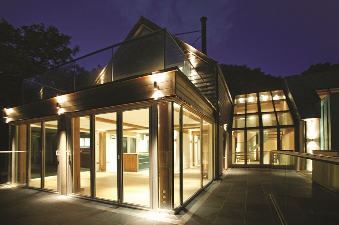 villa met eiken frame