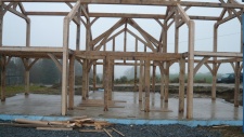 Eiken frame gereed