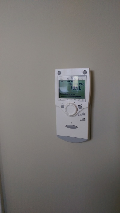 verwarming van de showwoning