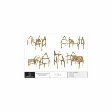 3d aanzichten van de eiken frames