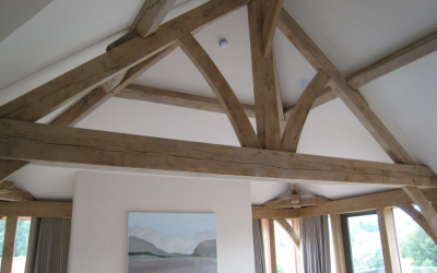 Eikenhouten vila kap constructie